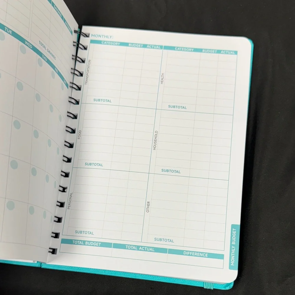 Timex Teal Budget Planner